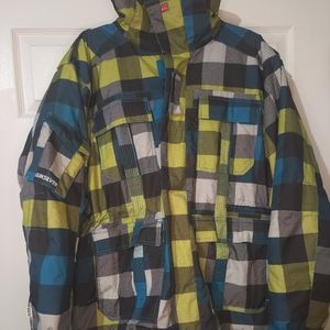 Quick Silver Multi-Color Insulated Snow Jacket